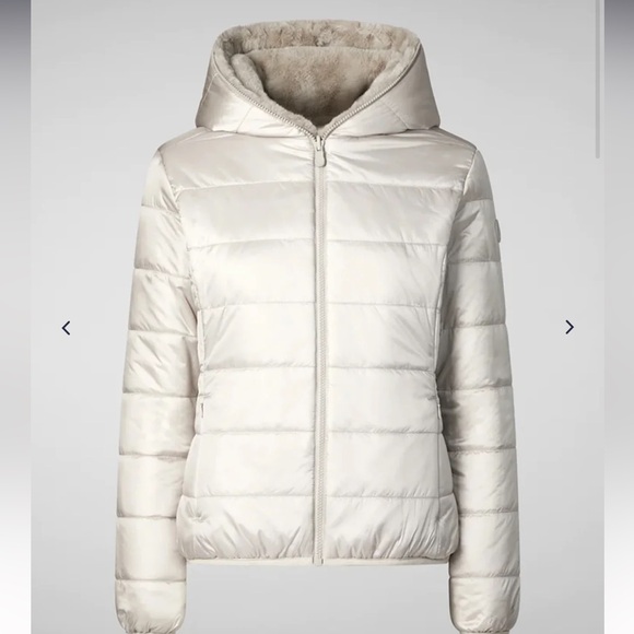 Save the Duck Women’s Reversible Faux Fur Puffer Coat size S - Picture 2 of 11